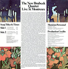 Laden Sie das Bild in den Galerie-Viewer, The New Brubeck Quartet : Live At Montreux (LP, Album)