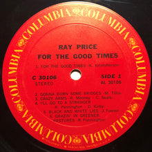 Load image into Gallery viewer, Ray Price : For The Good Times (LP, Album, Pit)
