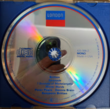 Laden Sie das Bild in den Galerie-Viewer, Benjamin Britten - Peter Pears, Dennis Brain : Serenade / Winter Words / Michelangelo Sonnets (CD, Comp, Mono, RM)