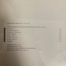 Laden Sie das Bild in den Galerie-Viewer, Benjamin Britten - Peter Pears, Dennis Brain : Serenade / Winter Words / Michelangelo Sonnets (CD, Comp, Mono, RM)