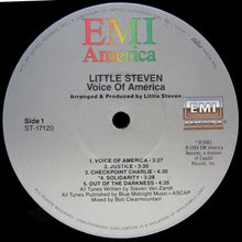Laden Sie das Bild in den Galerie-Viewer, Little Steven : Voice Of America (LP, Album, Jac)