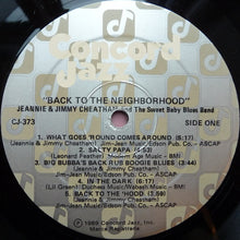 Load image into Gallery viewer, Jeannie & Jimmy Cheatham And The Sweet Baby Blues Band : Back To The Neighborhood (LP, Album)