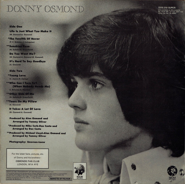 Buy Donny Osmond : Alone Together (LP, Album) Online for a great