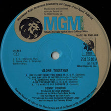 Load image into Gallery viewer, Donny Osmond : Alone Together (LP, Album)