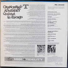 Laden Sie das Bild in den Galerie-Viewer, Cannonball Adderley Quintet* : Cannonball Adderley Quintet In Chicago (LP, Album, Mono)