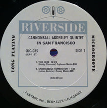 Load image into Gallery viewer, The Cannonball Adderley Quintet : In San Francisco (LP, Album, RE)