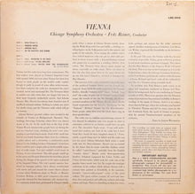 Charger l'image dans la galerie, Fritz Reiner, Chicago Symphony Orchestra : Vienna (LP, Album, Roc)