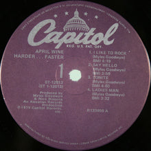 Charger l'image dans la galerie, April Wine : Harder.....Faster (LP, Album, Club, RCA)