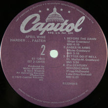Charger l'image dans la galerie, April Wine : Harder.....Faster (LP, Album, Club, RCA)