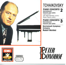 Load image into Gallery viewer, Tchaikovsky* - Peter Donohoe, Nigel Kennedy - Steven Isserlis, Bournemouth Symphony Orchestra, Rudolf Barshai : Piano Concertos 2 & 3 (CD, Comp, RE)