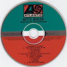 Load image into Gallery viewer, Bette Midler : Songs For The New Depression (CD, Album, RM)