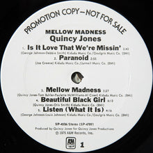 Laden Sie das Bild in den Galerie-Viewer, Quincy Jones : Mellow Madness (LP, Album, Promo)
