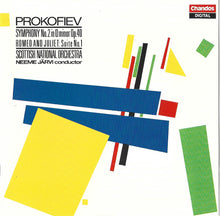 Laden Sie das Bild in den Galerie-Viewer, Prokofiev*, Scottish National Orchestra*, Neeme Järvi, Edwin Paling : Symphony No.2 In D Minor Op.40 / Romeo And Juliet: Suite No.1 Op. 64bis (CD, Album, RE)