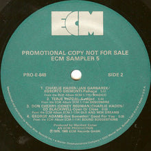Load image into Gallery viewer, Various : ECM Sampler 5 (LP, Comp, Promo, Smplr)