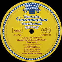 Laden Sie das Bild in den Galerie-Viewer, Beethoven*, Christian Ferras, Herbert von Karajan, Berliner Philharmoniker : Violinkonzert D-Dur (LP)