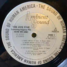 Laden Sie das Bild in den Galerie-Viewer, The Jive 5* Featuring Eugene Pitt : Here We Are! (LP, Album, Ter)