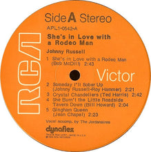 Laden Sie das Bild in den Galerie-Viewer, Johnny Russell (2) : She's In Love With A Rodeo Man (LP, Album)