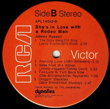 Laden Sie das Bild in den Galerie-Viewer, Johnny Russell (2) : She's In Love With A Rodeo Man (LP, Album)