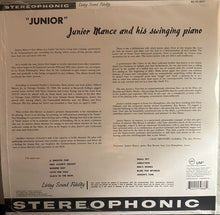 Laden Sie das Bild in den Galerie-Viewer, Junior Mance : Junior (LP, Album, RE, 180)