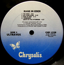 Laden Sie das Bild in den Galerie-Viewer, Ultravox : Rage In Eden (LP, Album)