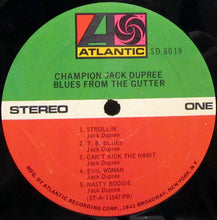 Load image into Gallery viewer, Champion Jack Dupree : Blues From The Gutter (LP, Album, RE, Pre)