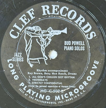 Charger l'image dans la galerie, Bud Powell : Bud Powell Piano (10", Album, RE)