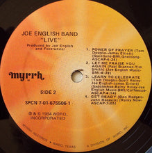 Load image into Gallery viewer, Joe English Band* : Live (LP)