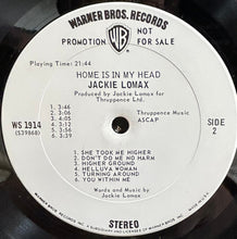 Charger l'image dans la galerie, Jackie Lomax : Home Is In My Head (LP, Album, Promo)