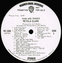 Laden Sie das Bild in den Galerie-Viewer, Petula Clark : Warm And Tender (LP, Album, Promo)