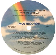 Load image into Gallery viewer, John Barry : Out Of Africa (Music From The Motion Picture Soundtrack) (LP, Album)