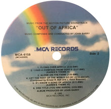 Load image into Gallery viewer, John Barry : Out Of Africa (Music From The Motion Picture Soundtrack) (LP, Album)
