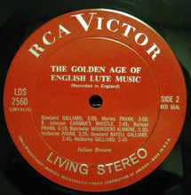 Load image into Gallery viewer, Julian Bream : The Golden Age Of English Lute Music (LP)