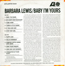 Load image into Gallery viewer, Barbara Lewis : Baby, I'm Yours (LP, Album, Mono)