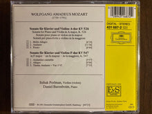 Laden Sie das Bild in den Galerie-Viewer, Wolfgang Amadeus Mozart, Itzhak Perlman, Daniel Barenboim : Sonaten Für Klavier Und Violine = Sonatas For Piano And Violin K. 526 & K. 547 (CD, Album, PDO)