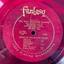 Load image into Gallery viewer, The Paul Desmond Quintet : Desmond (10", Red)