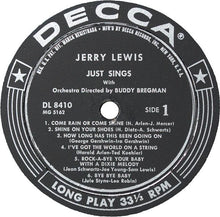 Charger l'image dans la galerie, Jerry Lewis (3) : Just Sings (LP, Album, Mono)