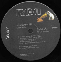 Load image into Gallery viewer, Jack Green : Humanesque (LP, Album)