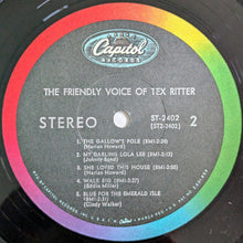Load image into Gallery viewer, Tex Ritter : The Friendly Voice Of Tex Ritter (LP, Album, Jac)