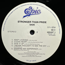 Laden Sie das Bild in den Galerie-Viewer, Sade : Stronger Than Pride (LP, Album, RE, RM, Hal)