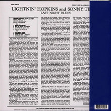 Laden Sie das Bild in den Galerie-Viewer, Lightnin' Hopkins With Sonny Terry : Last Night Blues (LP, Album, RE, 180)