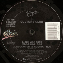 Load image into Gallery viewer, Culture Club : The War Song (Ultimate Dance Mix) (12")