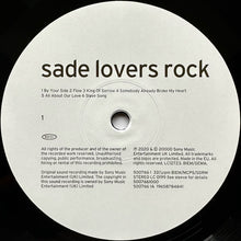 Load image into Gallery viewer, Sade : Lovers Rock (LP, Album, RE, RM, Hal)