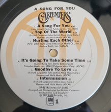 Load image into Gallery viewer, Carpenters : A Song For You (LP, Album, San)