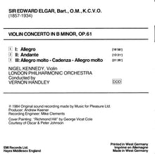 Load image into Gallery viewer, Elgar*, Nigel Kennedy, London Philharmonic Orchestra, Vernon Handley : Violin Concerto (CD, Album)