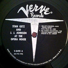 Laden Sie das Bild in den Galerie-Viewer, Stan Getz And J.J. Johnson : At The Opera House (LP, Album, Mono, RE)