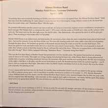 Charger l'image dans la galerie, The Allman Brothers Band : Manley Field House, Syracuse University, April 7 1972 (3xLP, RSD, Num, Ora)