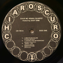 Load image into Gallery viewer, Dave McKenna Quartet Featuring Zoot Sims : Dave McKenna Quartet Featuring Zoot Sims (LP, Album)