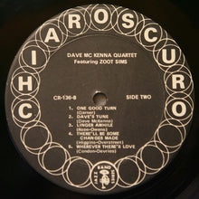 Load image into Gallery viewer, Dave McKenna Quartet Featuring Zoot Sims : Dave McKenna Quartet Featuring Zoot Sims (LP, Album)