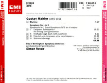 Charger l'image dans la galerie, Gustav Mahler - City Of Birmingham Symphony Orchestra, Simon Rattle* : Symphonie No.1 (CD, Album)