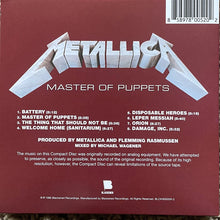 Charger l'image dans la galerie, Metallica : Master Of Puppets (CD, Album, RE, RM, Min)